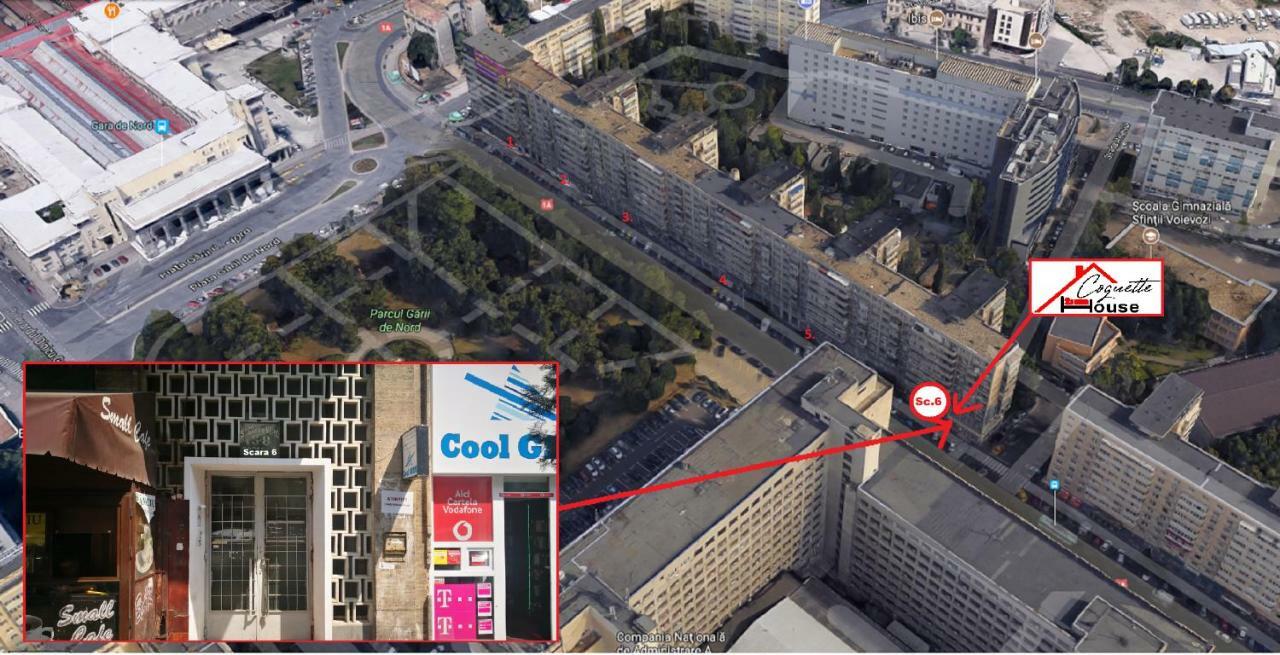 Coquettehouse Gara De Nord Lägenhet Bukarest Exteriör bild